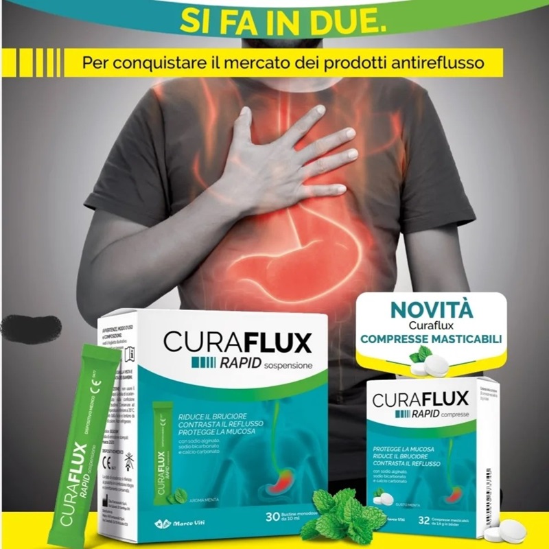 Curaflux Rapid Novità Compresse Masticabili in vendita ed offerta