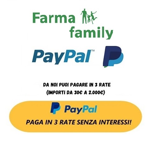 Farmafamily novità: Paga in 3 rate il tuo acquisto con Paypal