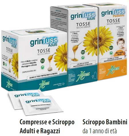 Grintuss Sciroppo Adulti e Bambini tosse secca e grassa  Vendita e Offerta