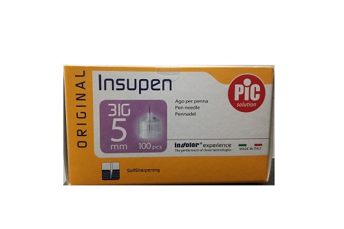 AGO PER PENNA PIC INSUPEN ORIGINAL GAUGE 31X5 MM 100 PEZZI - Farmafamily.it