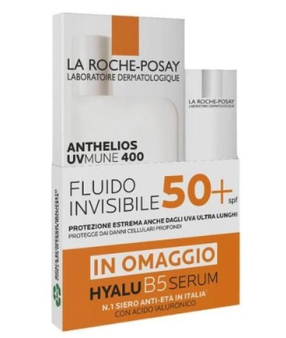 ANTHELIOS UVMUNE FLUIDO 50 ML + HYALU 10 ML - Farmafamily.it