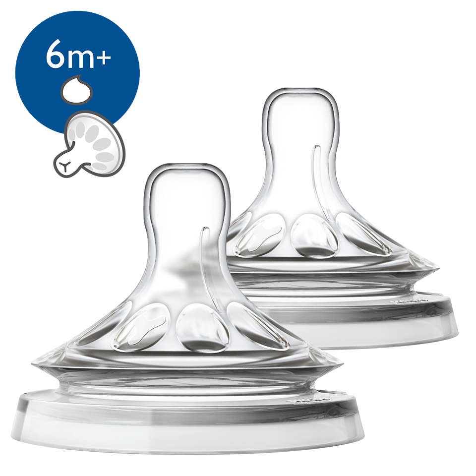 AVENT 2 TETTARELLE NATURAL PER LIQUIDI DENSI FESSURA A Y - Farmafamily.it