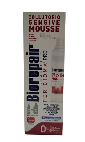 BIOREPAIR ORAL CARE PERIBIOMA PRO COLLUTORIO GENGIVE MOUSSE BIANCA 200 ML - Farmafamily.it