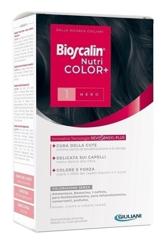 BIOSCALIN NUTRICOLOR PLUS 1 NERO NUOVA FORMULA - Farmafamily.it