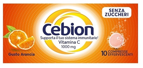 CEBION EFFERVESCENTE VIT C SENZA ZUCCHERO 10 COMPRESSE - Farmafamily.it