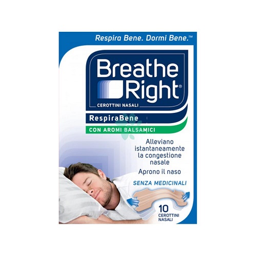 CEROTTI NASALI BREATHE RIGHT BALSAMICI 10 PEZZI - Farmafamily.it