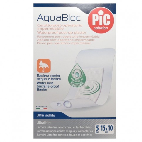 CEROTTO PIC AQUABLOC CM10X15 ANTIBATTERICO 5 PEZZI - Farmafamily.it