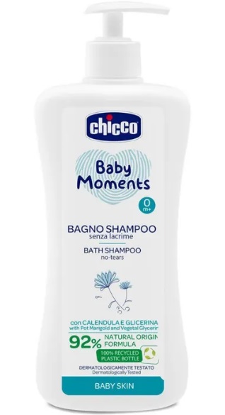 CHICCO BABY MOMENTS BAGNO SHAMPOO DELICATE 750 ML - Farmafamily.it