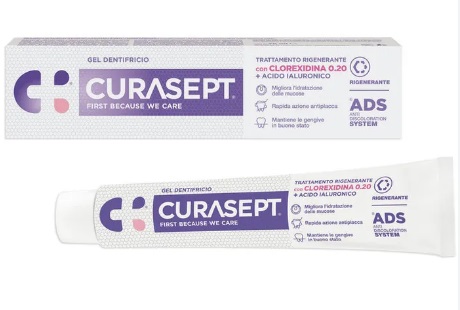 CURASEPT GEL DENTIFRICIO ADS DNA TRATTAMENTO RIGENERANTE 75 ML - Farmafamily.it