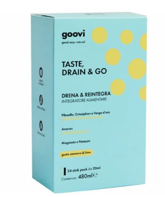 GOOVI DRENANTE ZENZERO&LIME 24 STICK PACK - Farmafamily.it