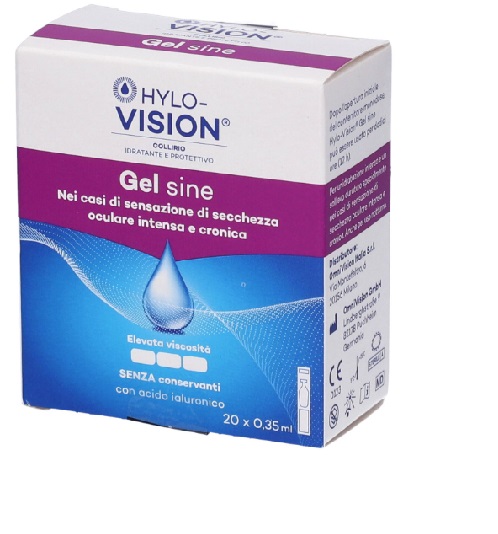 LACRIME ARTIFICIALI HYLOVISION GEL SINE FM 20 FLACONCINI DA 0,35 ML - Farmafamily.it