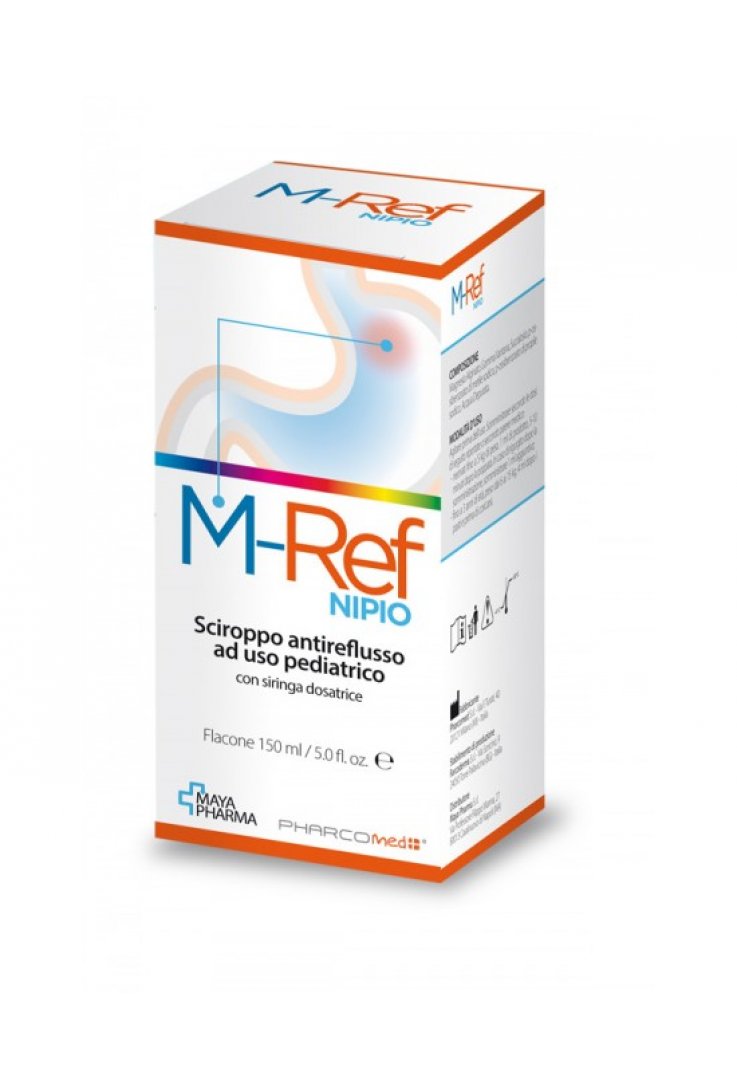 M-REF NIPIO SCIROPPO ANTIREFLUSSO AD USO PEDIATRICO 150 ML CON SIRINGA DOSATRICE - Farmafamily.it
