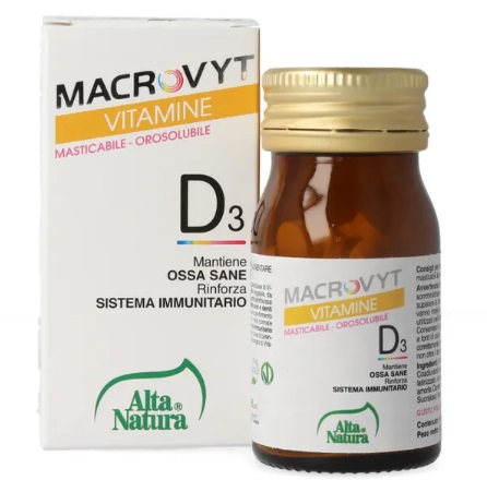 MACROVYT VITAMINA D3 VEG 60 COMPRESSE OROSOLUBILI - Farmafamily.it