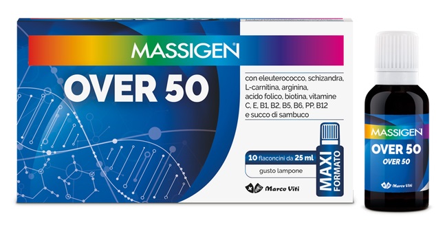 MASSIGEN OVER 50 10 FLACONI DA 25 ML - Farmafamily.it
