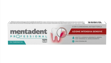 MENTADENT PROFESSIONAL DENTIFRICIO 0,12 CLOREXIDINA 75 ML - Farmafamily.it