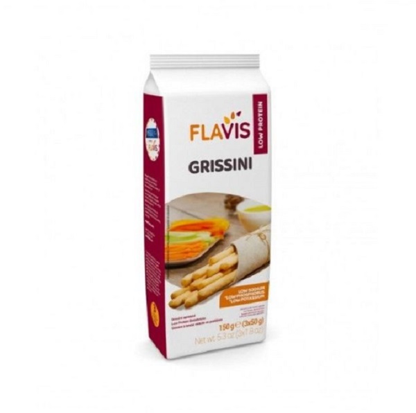 FLAVIS GRISSINI APROTEICI 3 PORZIONI DA 50 G - Farmafamily.it