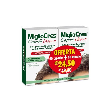 MIGLIOCRES UOMO 60+60 CAPSULE PROMO - Farmafamily.it