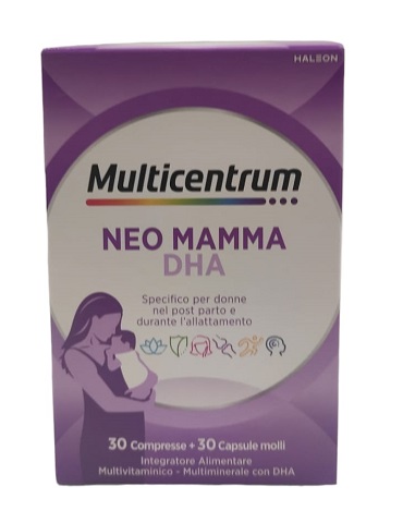 MULTICENTRUM NEO MAMMA DHA 30 COMPRESSE + 30 CAPSULE MOLLI - Farmafamily.it