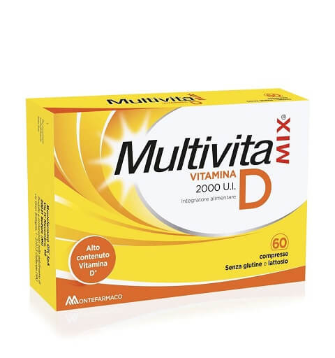 MULTIVITAMIX VITAMINA D 2000 UI 60 COMPRESSE - Farmafamily.it