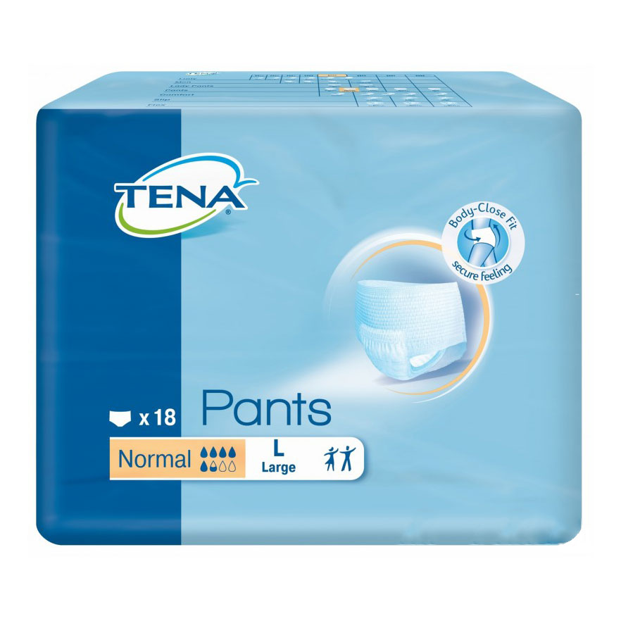 PANNOLONE PER INCONTINENZA A MUTANDINA TENA PANTS NORMAL TAGLIA LARGE 18 PEZZI - Farmafamily.it