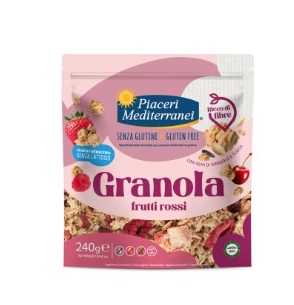 PIACERI MEDITERRANEI GRANOLA FRUTTI ROSSI 240 G - Farmafamily.it