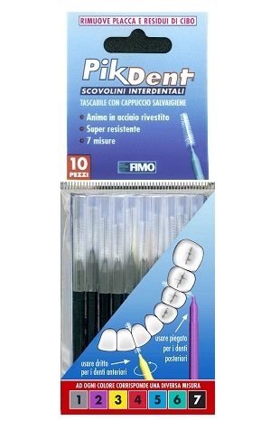 PIKDENT STUZZICOLINO 7 NERO 10 PEZZI - Farmafamily.it