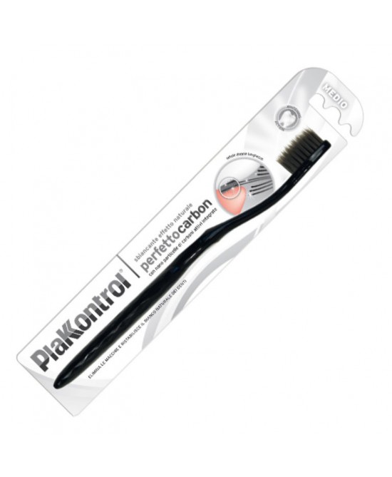 PLAKKONTROL PERFETTO CARBON SPAZZOLINO MANUALE BLISTER 1 PEZZO - Farmafamily.it