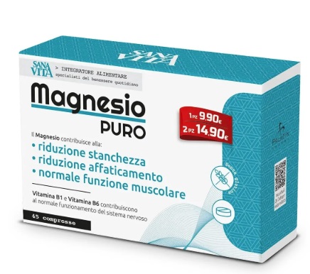 SANAVITA MAGNESIO PURO 45 COMPRESSE - Farmafamily.it