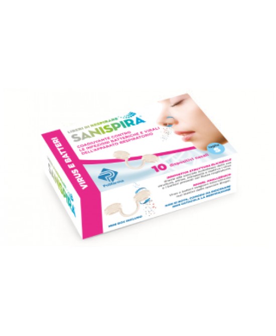 SANISPIRA VISUR & BATTERI FILTRO NASALE SMALL 10 PEZZI - Farmafamily.it