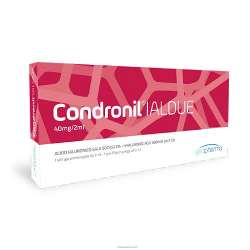 SIRINGA INTRA-ARTICOLARE CONDRONIL IALDUE PRERIEMPITA ACIDO IALURONICO SALE SODICO 40 MG 2 ML - Farmafamily.it
