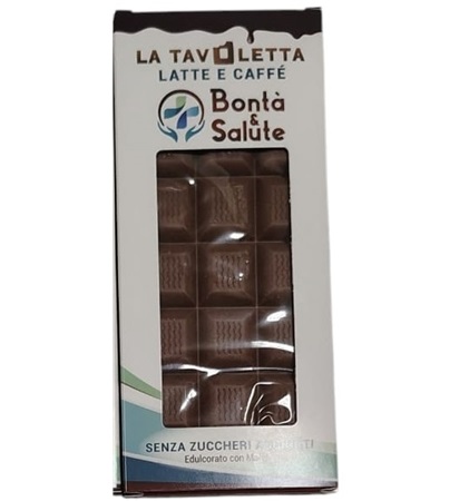 TAVOLETTA CIOCCOLATO LATTE & CAFFE' MALTITOLO - Farmafamily.it
