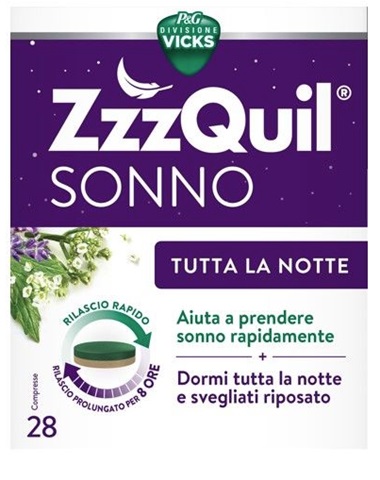 VICKS ZZZQUIL SONNO TUTTA LA NOTTE 28 COMPRESSE - Farmafamily.it