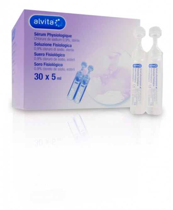 SOLUZIONE FISIOLOGICA ALVITA 30 FIALE X 5 ML - Farmafamily.it