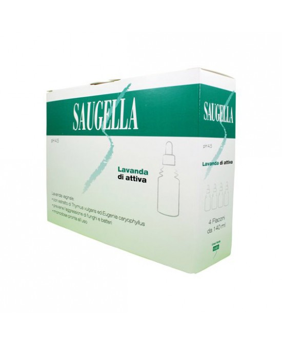 SAUGELLA LAVANDA VAGINALE ATTIVA 140 ML 4 PEZZI - Farmafamily.it