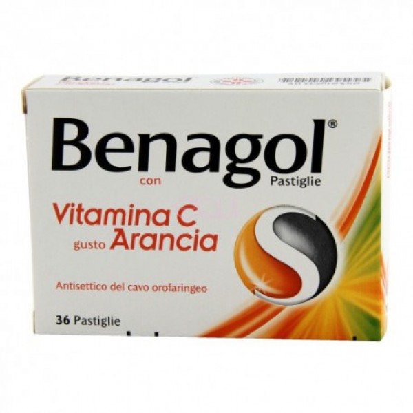 BENAGOL VIT C*36PAST ARANCIA - Farmafamily.it