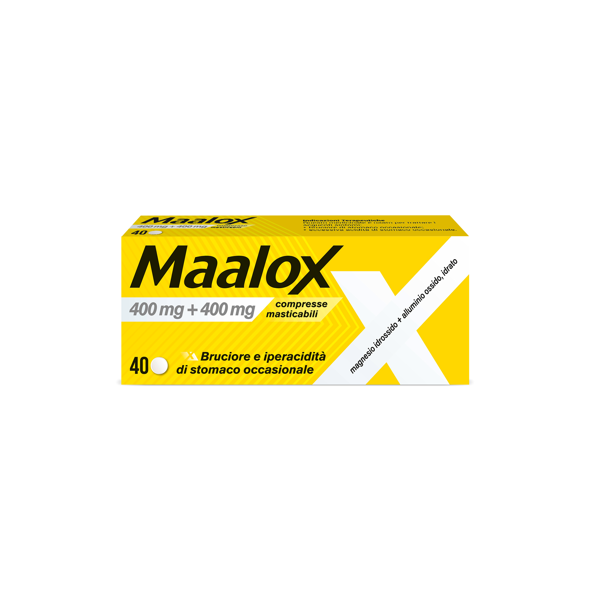 MAALOX*40CPR MAST 400MG+400MG - Farmafamily.it