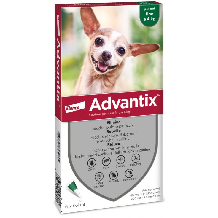 ADVANTIX SPOT ON*6PIP 0-4KG - Farmafamily.it
