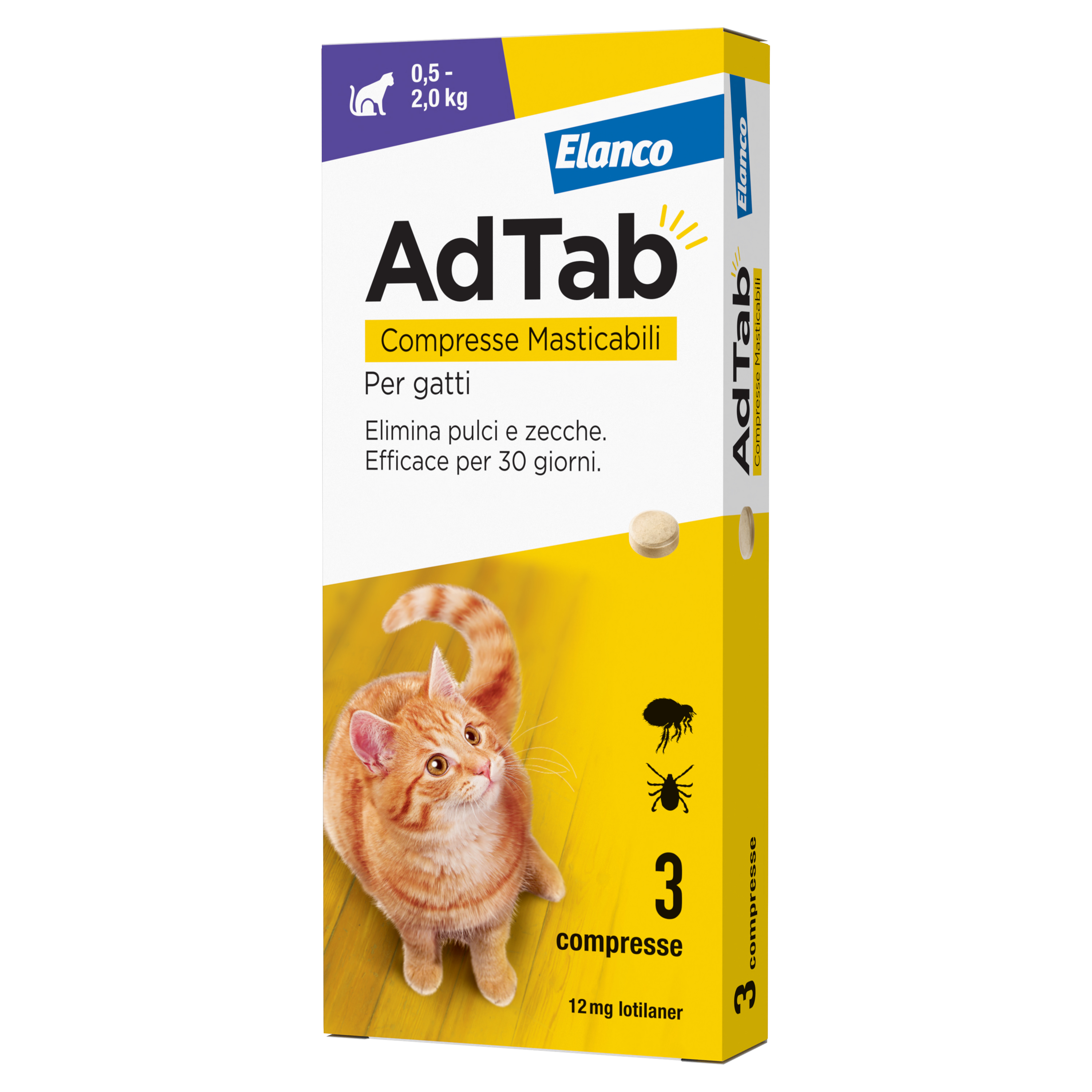 ADTAB*3CPR 12MG GATTI 0,5-2KG - Farmafamily.it
