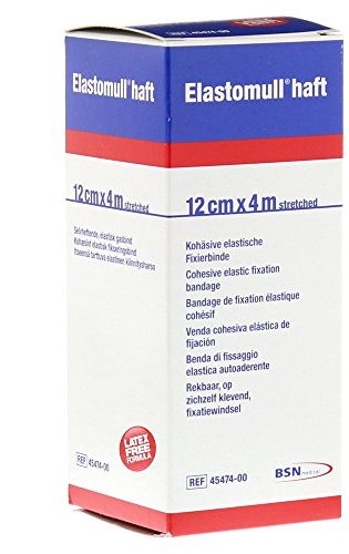 BENDA ELASTICA AUTOADESIVA ELASTOMULL HAFT COMPRESSIONE FORTE 12X400 CM - Farmafamily.it
