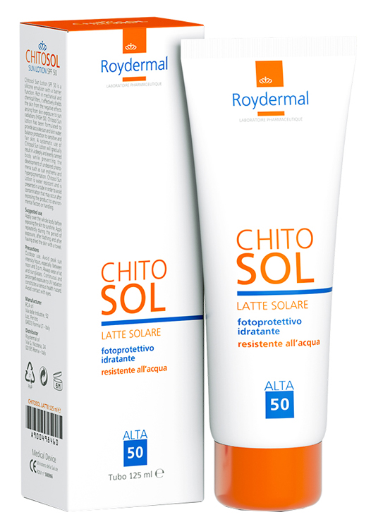 CHITOSOL LATTE SOLARE SPF50 125 ML - Farmafamily.it