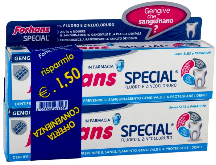 FORHANS SP DENTIF 2X75ML - Farmafamily.it