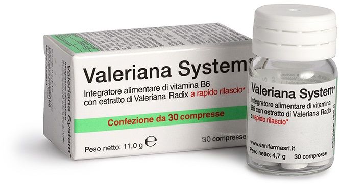 VALERIANA SYSTEM 30 COMPRESSE - Farmafamily.it