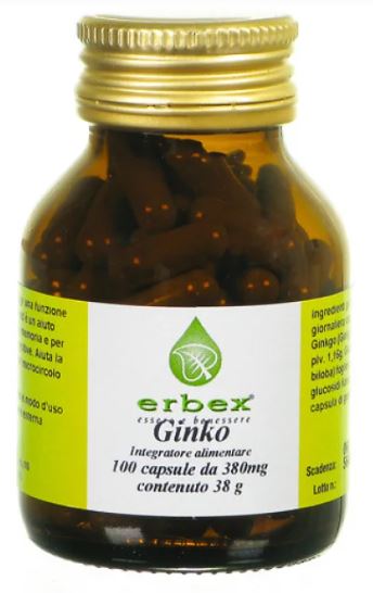 GINKGO BILOBA 100 CAPSULE 380 MG - Farmafamily.it