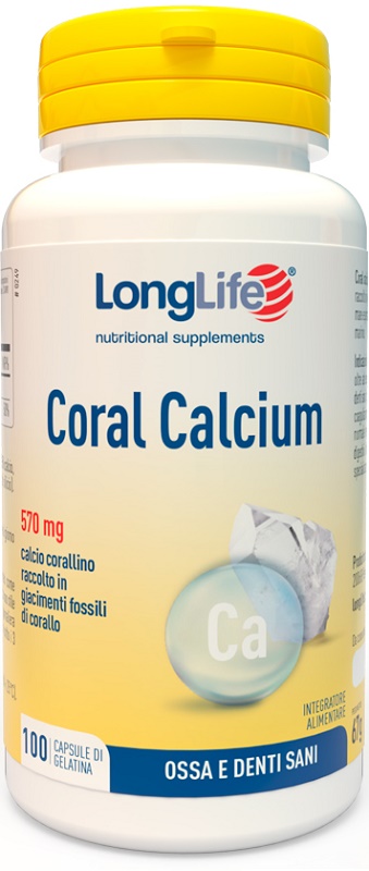 LONGLIFE CORAL CALCIUM 100 CAPSULE DI GELATINA - Farmafamily.it