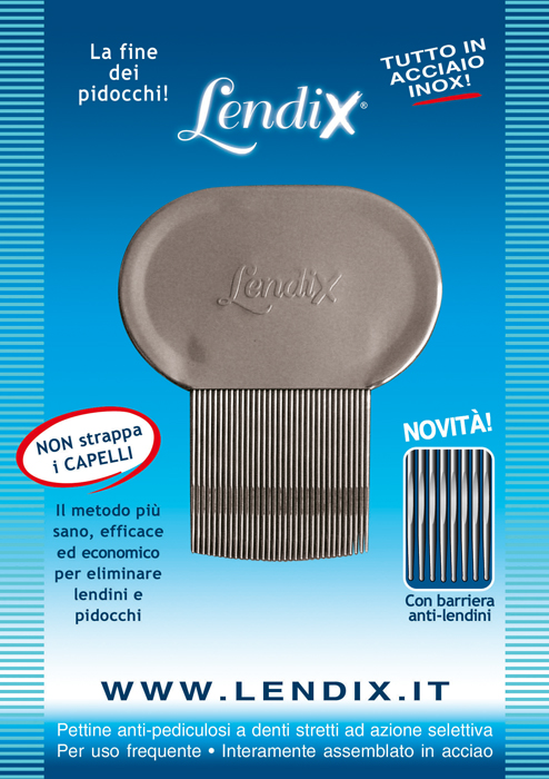 LENDIX PETTINE PREMIUM ANTIPIDOCCHI IN ACCIAIO - Farmafamily.it