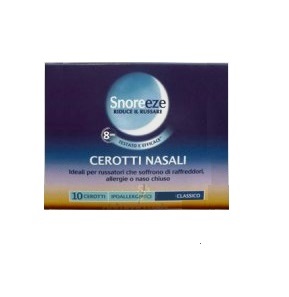 CEROTTO NASALE SNOREEZE GRANDE 10 PEZZI - Farmafamily.it