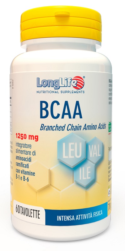 LONGLIFE BCAA 1250 MG 60 TAVOLETTE - Farmafamily.it