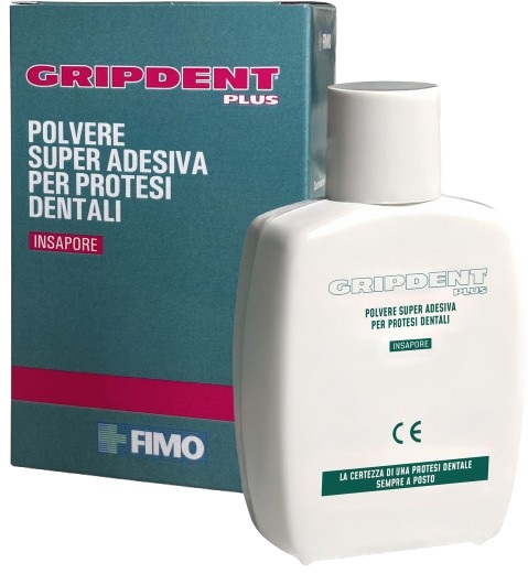 GRIPDENT PLUS POLVERE SUPER ADESIVA PER PROTESI DENTALI 40 G - Farmafamily.it