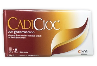 CADICIOC TAVOLETTA FONDENTE CON GLUCOMANNANO 100 G - Farmafamily.it