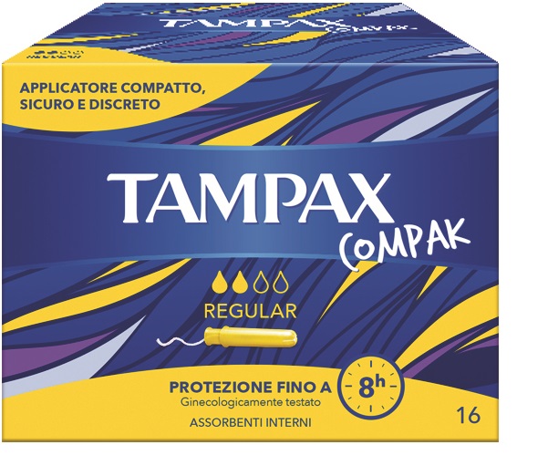 TAMPAX COMPAK REGULAR 16 PEZZI - Farmafamily.it
